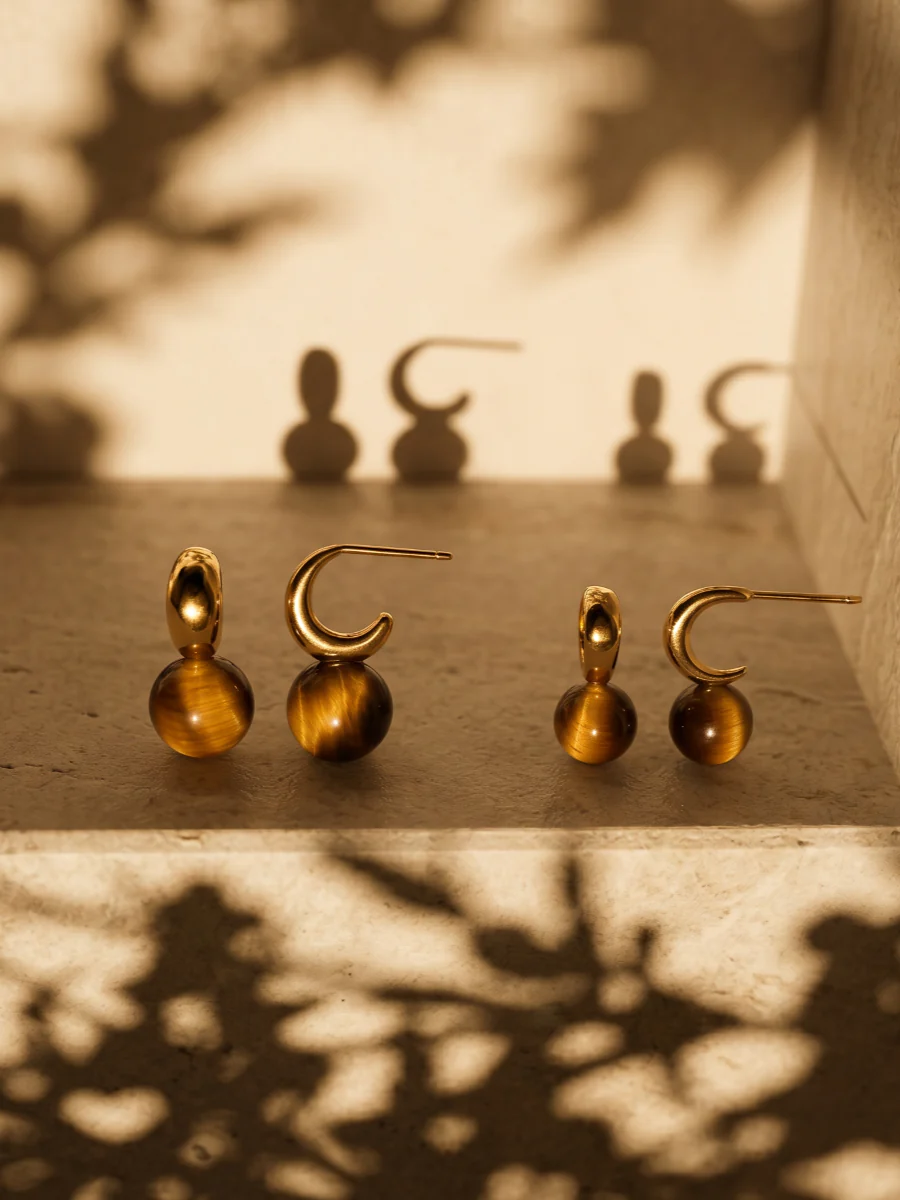 Chic Tiger's Eye Ohrringe - Image 4
