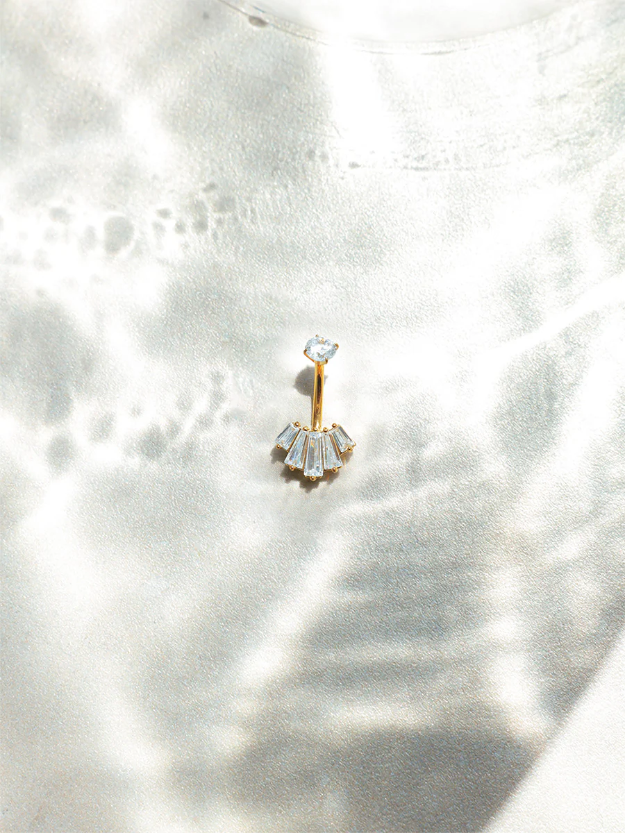 Crystal Cascade Bauchnabelpiercing