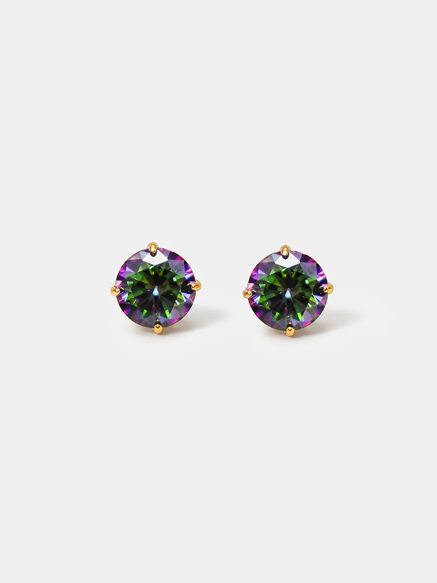 Crystal Delight Aurora Black Small Stub-Ohrringe