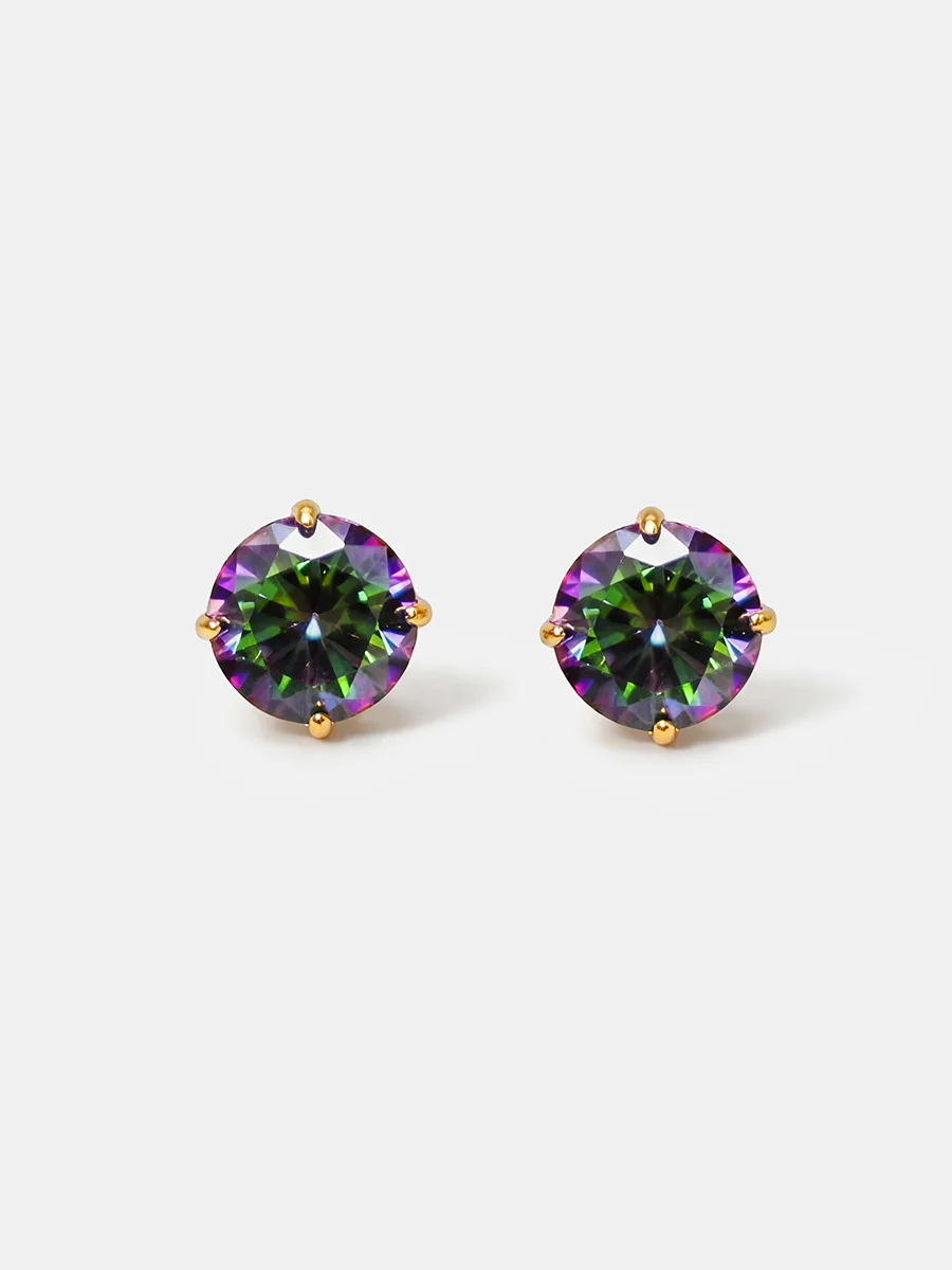 Crystal Delight Aurora Black Stub-Ohrringe