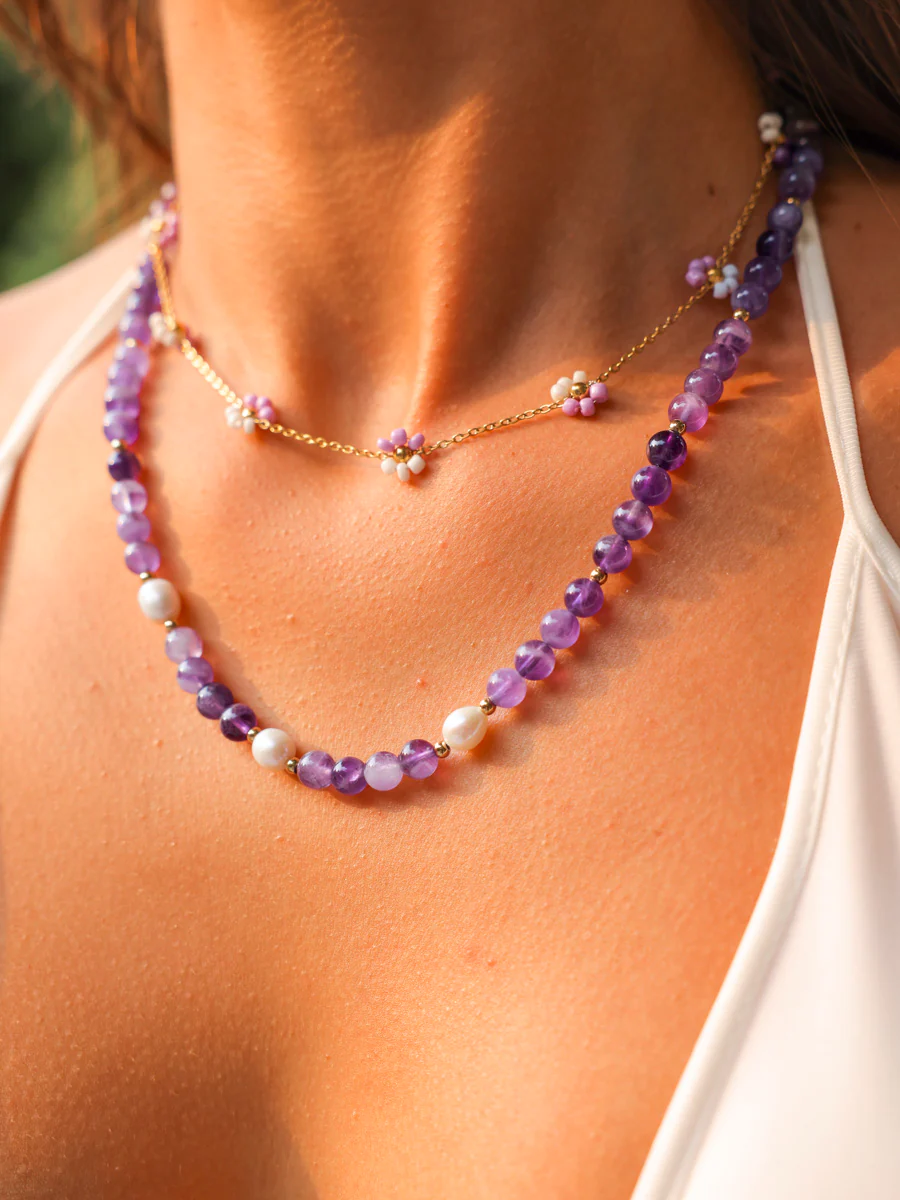 Dawn Pearl Purple Kette - Image 5