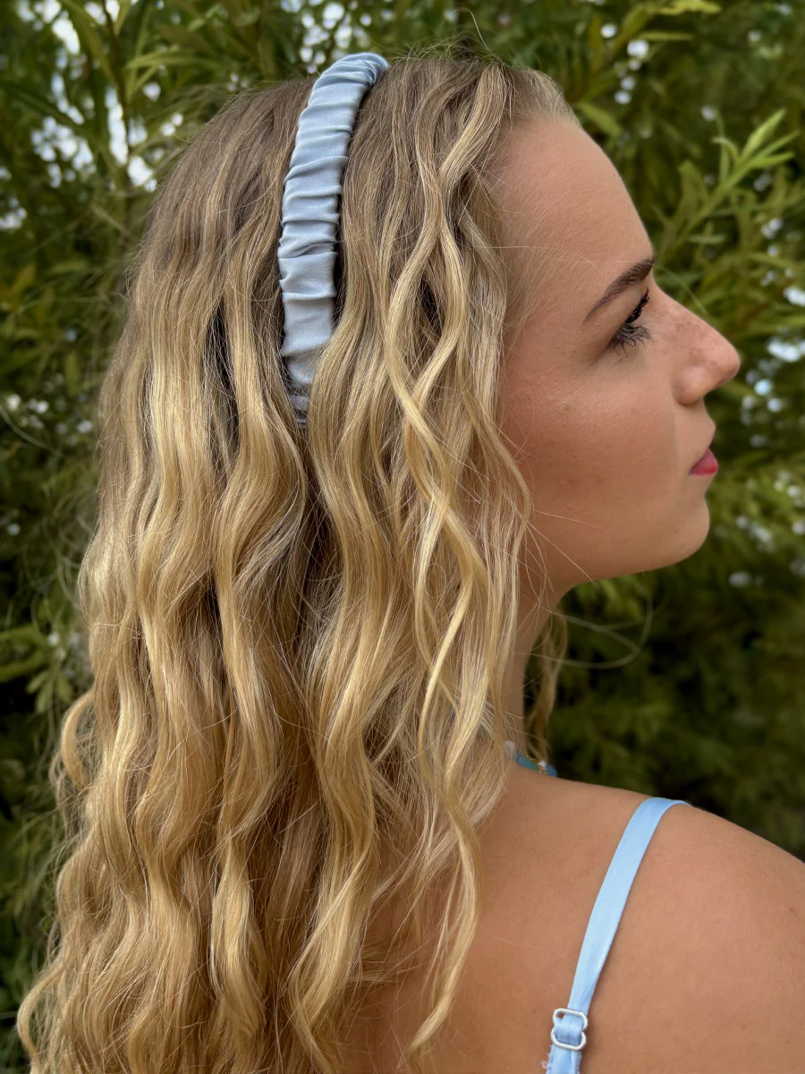 Elegant Hold Pure Silk Haarreif Blue - Image 5