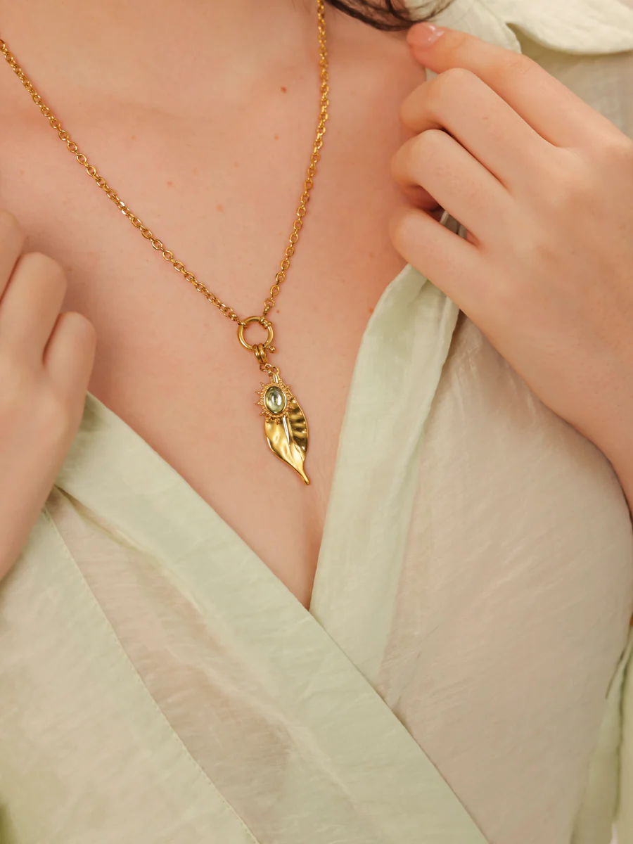 Elegant Leaf Ketten-Charm - Image 6