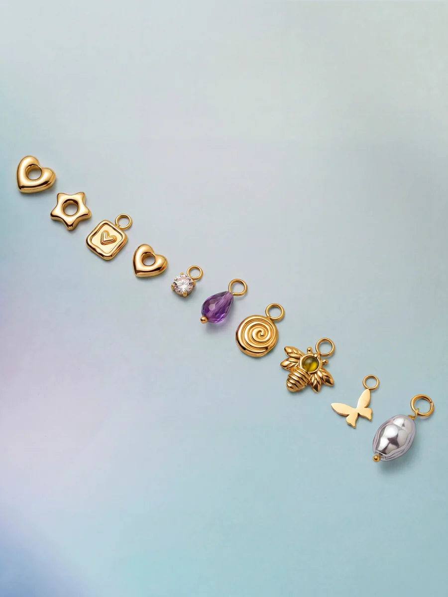 6x8,2mm Gentle Tear Ohrring-Charm - Image 4