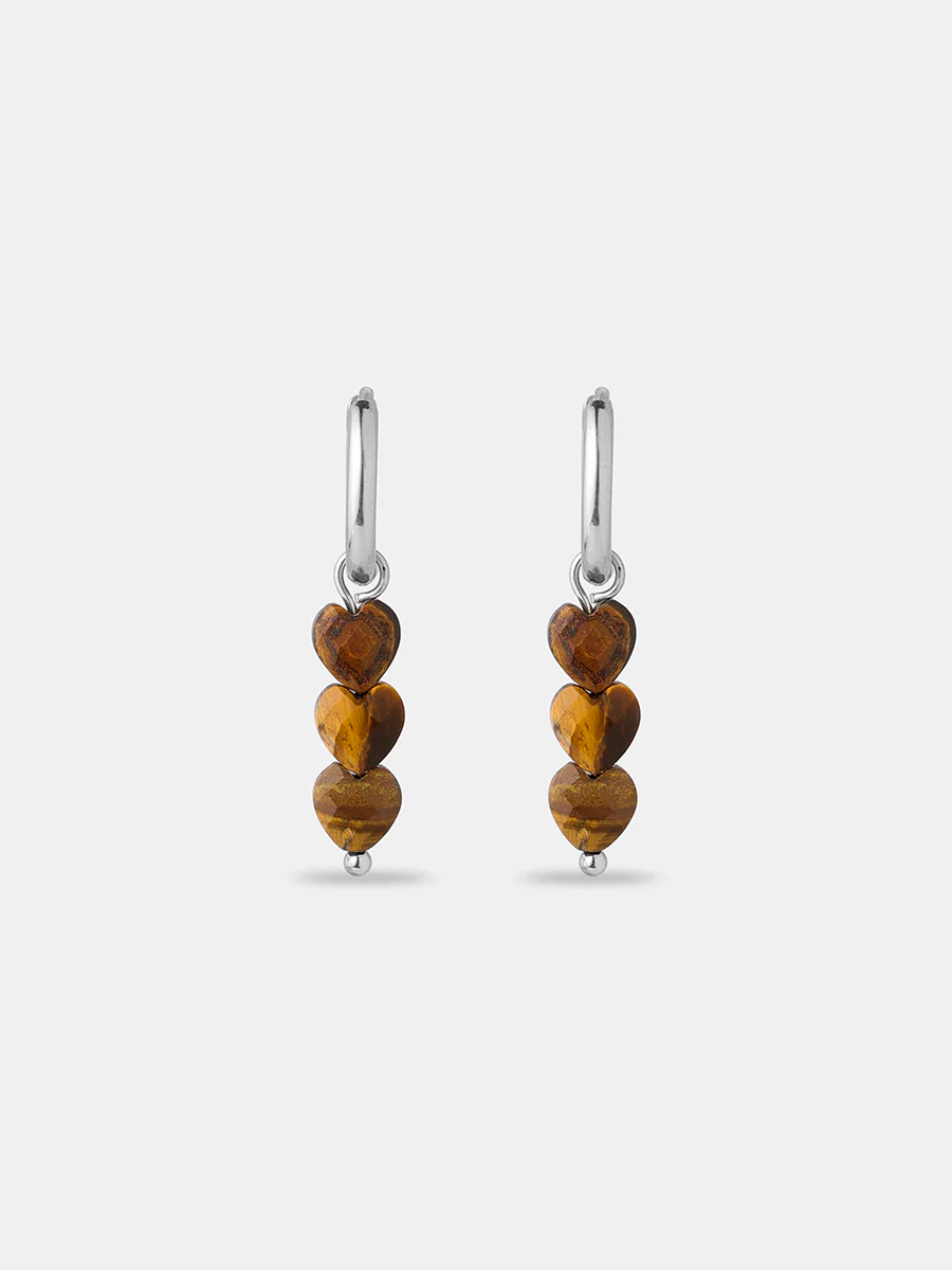 Love Droplets Tiger's Eye Ohrringe - Image 5