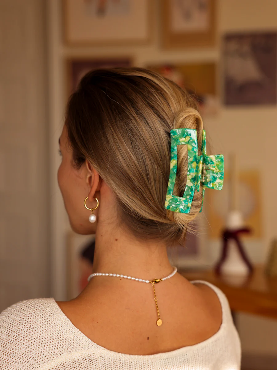 Modern Style Haarklammer Green-yellow - Image 3