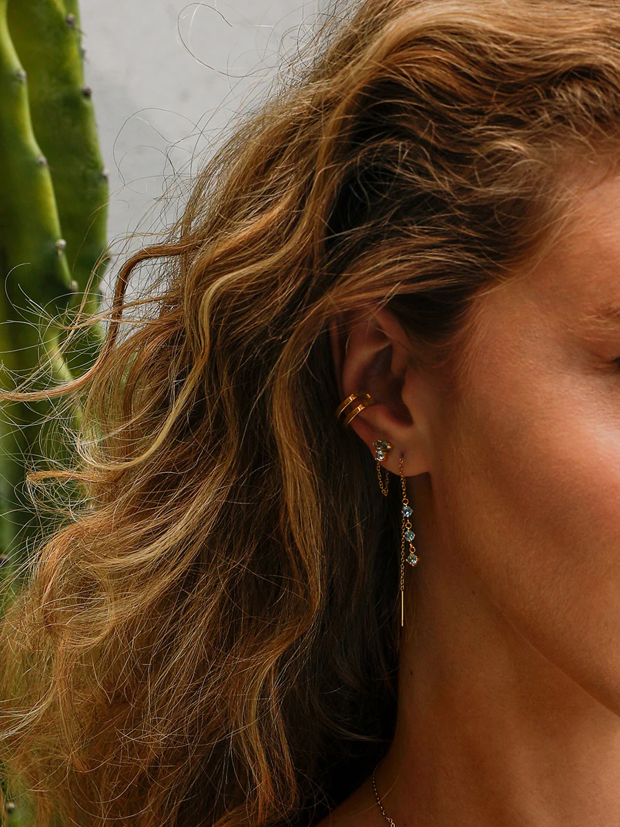 Moon Phase Duo Plain Earcuff - Image 5