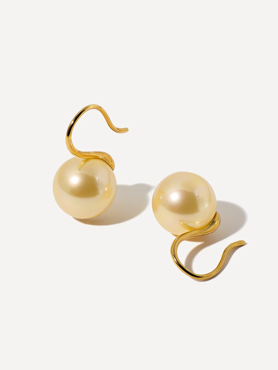 Sway Pearl Champagne Ohrringe