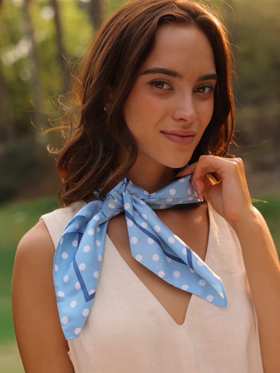 Vintage Dot Blue Tuch - Image 7